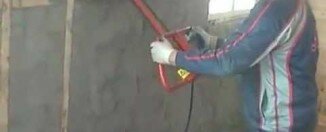 Утепление эковатой влажным способом. Видео.