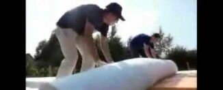 Гидроизоляция фундамента мембраной ПЛАСТФОИЛ. Видео.