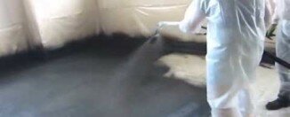 Гидроизоляция пола. Жидкая резина ТЕХНОПРОК Е-23. Видео.